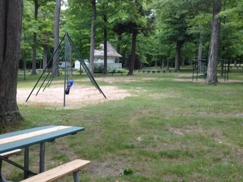 Old Settler's Park is across the street.