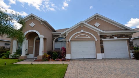 Front of this beautiful home with paved driveway for two vehicles
