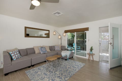 Open great room with patio access