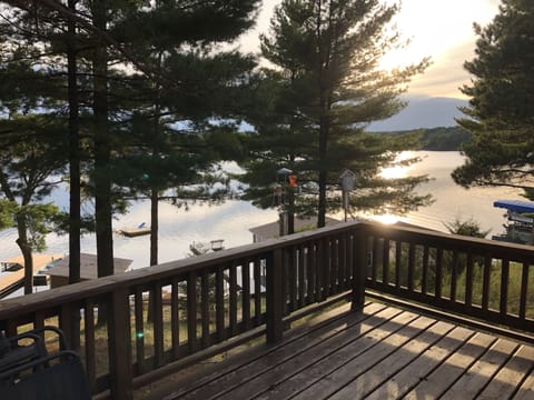 Sunset view from back deck