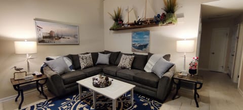 Welcome to the Crab Shack. Our home features upscale furnishings and decor.