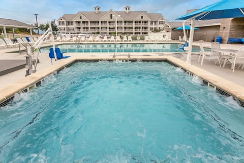 Get some sun in the outdoor pool.