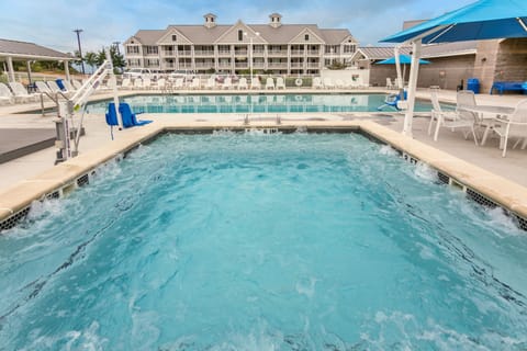 Get some sun in the outdoor pool.