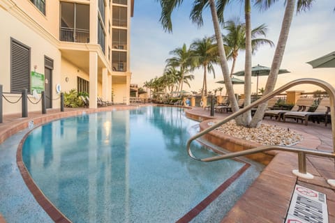 Take in gorgeous views while lounging around the on-site outdoor pool.