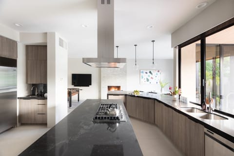 Kitchen. With an island.