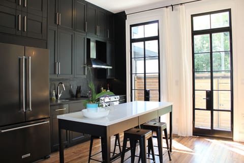 Beautiful bright kitchen - overlooks your private garden courtyard!