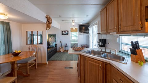 kitchen, dinning and living area