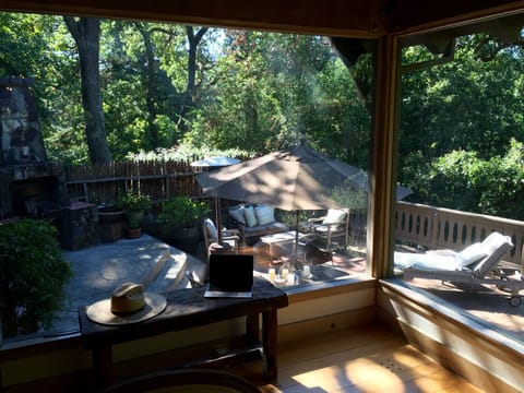 Looking out to outdoor BBQ West Patio