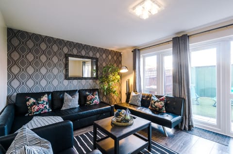 comfortable chairs and space for up to 9 guests