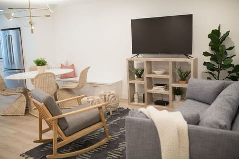 A second family room just off the kitchen .  This is also a pull out sofa bed.