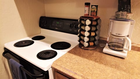 Coffee Maker and Spice Rack