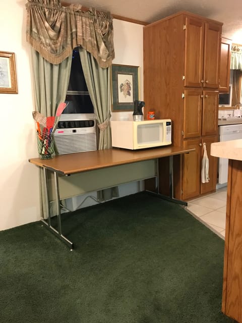 This is another view of the kitchen.