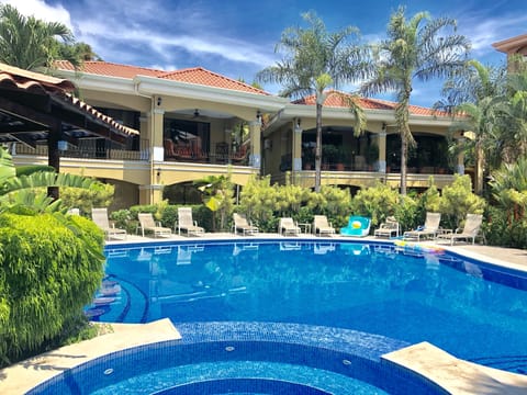 Pool view from the terrace