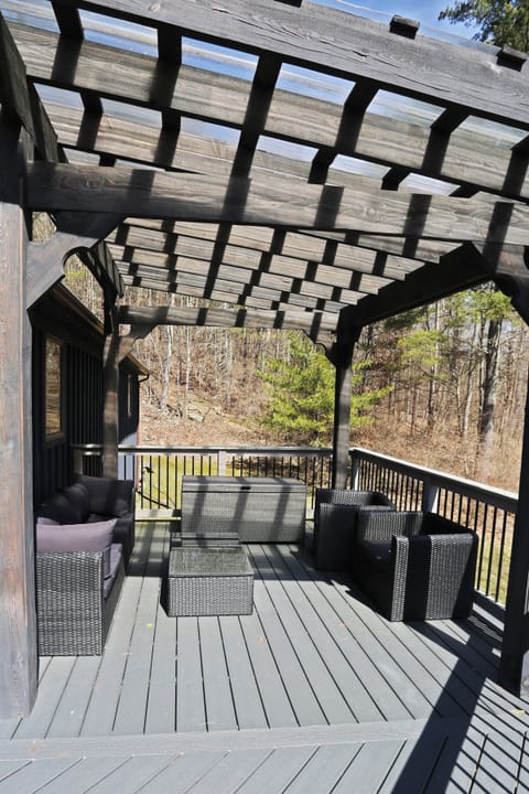 Covered area on the upper deck