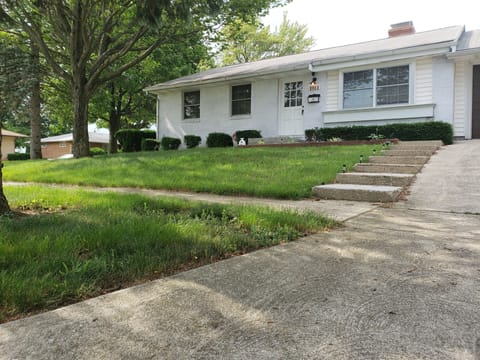 Front of home +2 car driveway