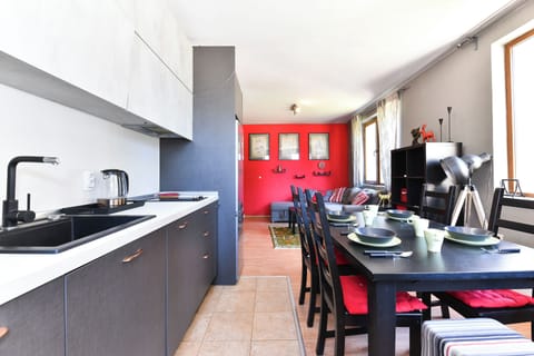 Open kitchen / living room.