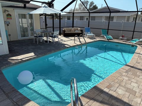 Remodeled pool and pool area
