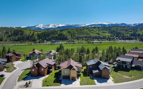 Bird's Eye View of Property with Continental Divide in Backdrop
