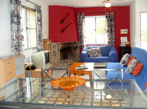 Our open plan lounge and dining area.