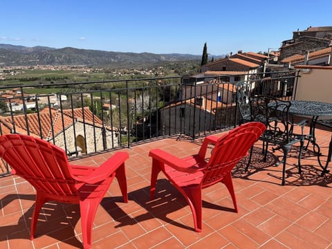 Spacious roof terrace