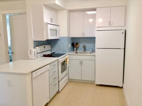 kitchen with D/ Stove, Oven, Micro, Refrig, Coffee maker & more