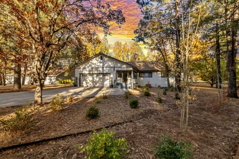Front view at sunset