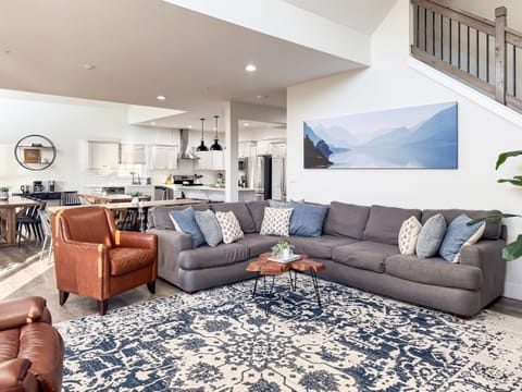 Plenty of seating in the sectional couch