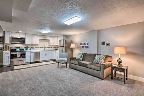 Lounge in style on the comfortable couch!