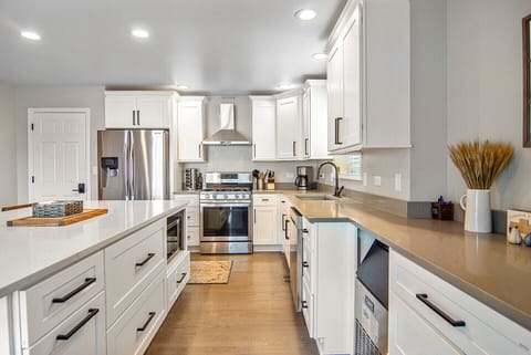 Fully stocked kitchen