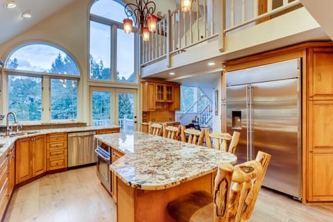 Gather in the kitchen with plenty of space