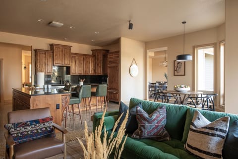 Velvet green interiors.