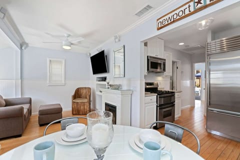 If you really wanted to, you can enjoy the game or the news on the TV from the dining nook.