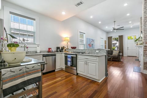 Full kitchen with all the needed appliances