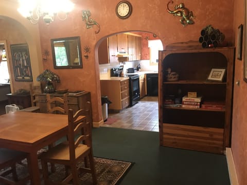 view of kitchen as seen from dining room