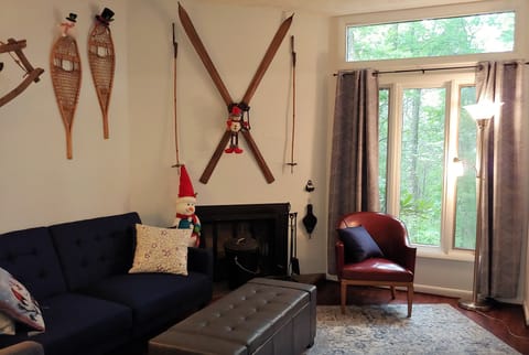 Enjoy a secluded view from your couch!