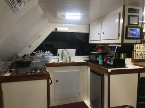 Kitchen area with sink