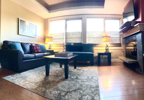 Lux, bright & spacious with amazing views of the 3 Sisters Mtn. Range. 
