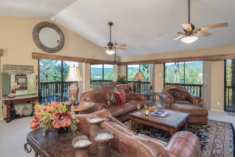 6 Patio doors with mountain views