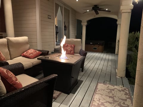 Back Patio and Hot Tub