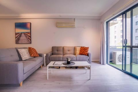 Living room with balcony