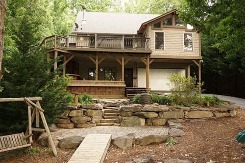View of house facing lake 