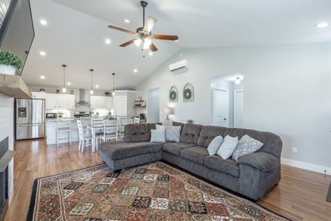 Magnolia - upstairs open concept living room and kitchen