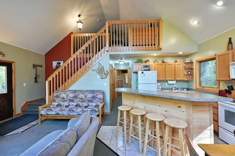 Extra sleeping space in the loft.