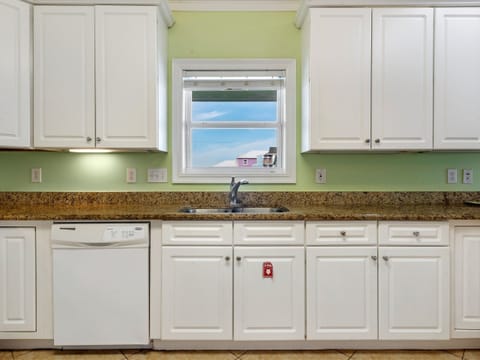 Lots of cabinet space, and a dishwasher, of course!