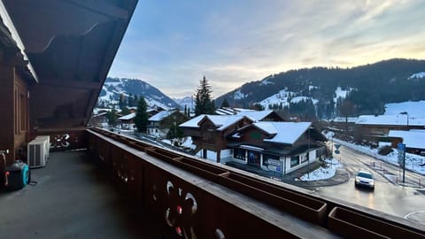 Overview on Gstaad from balcony