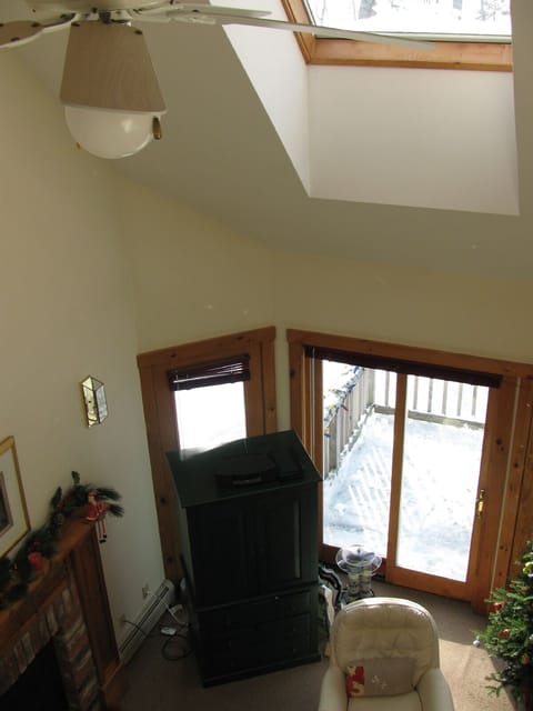 Cathedral ceiling with skylight