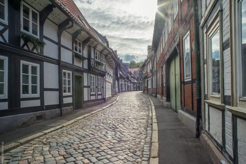 View from the door of our house into the street "Peterstreet"