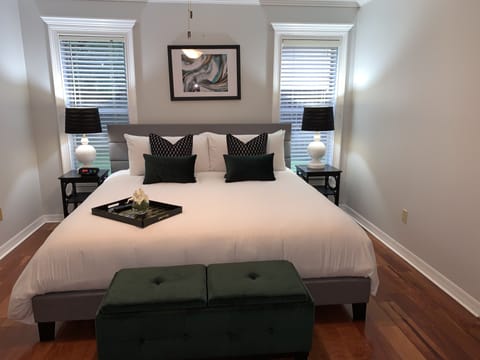 Shown is the master bedroom with ensuite bathroom