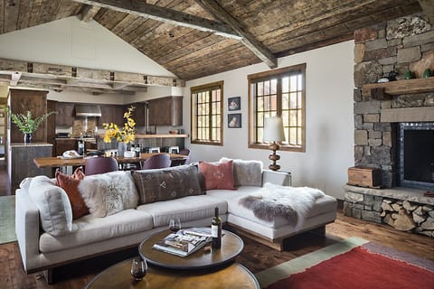 Great Room - Four Pines 07 - Teton Village, WY - Luxury Villa Rental