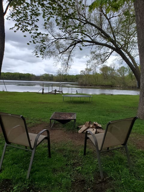 area for fire,  with view of the lake